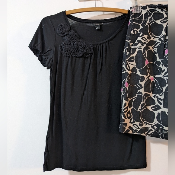 LOFT Floral Skirt Size 2P & LOFT Top Size Small - Picture 11 of 13